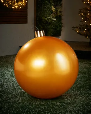 Inflatable Christmas Bauble, Gold, 66 cm