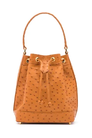 Isla Tote in Cognac Ostrich