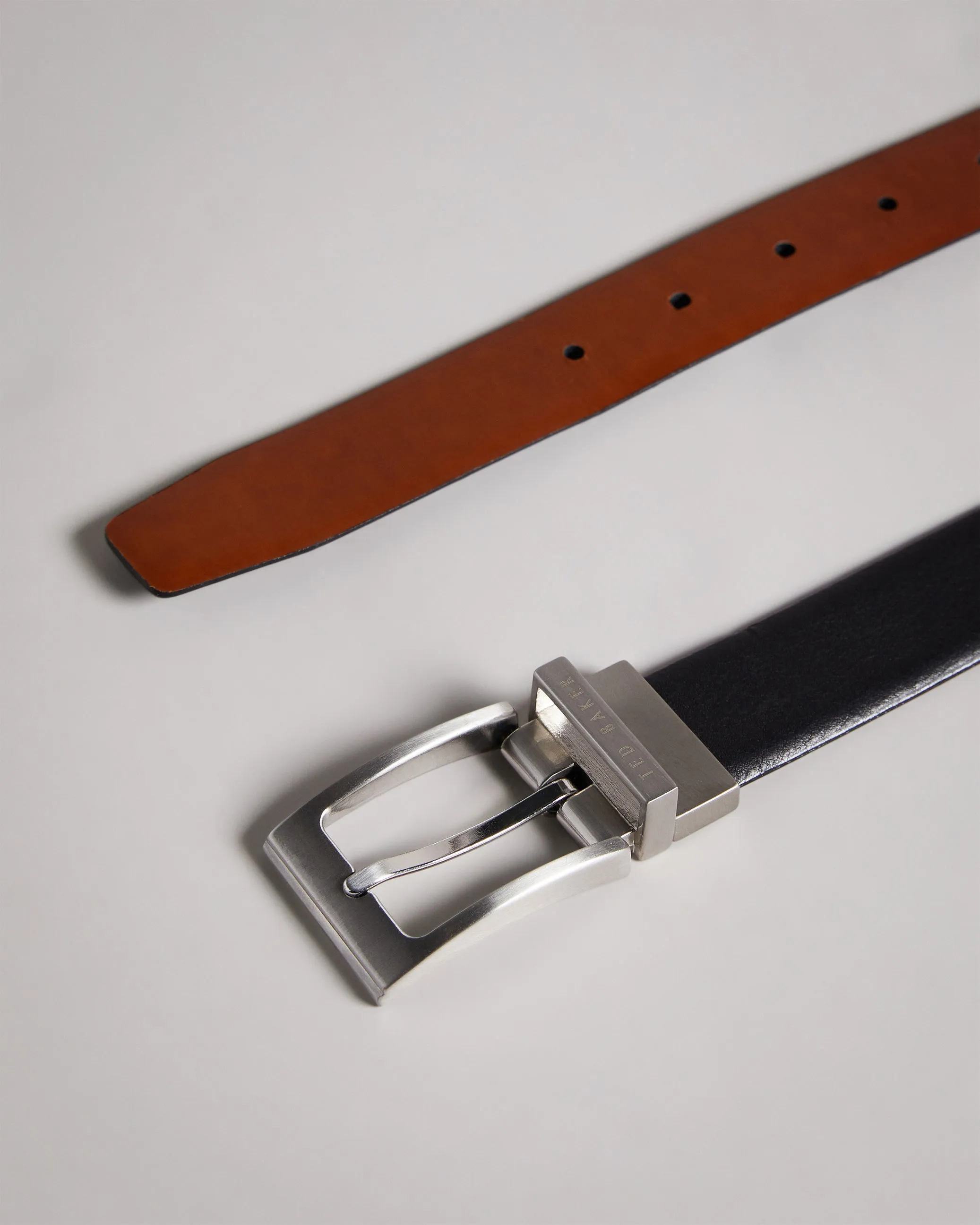 Karmer Reversible Leather Belt Black