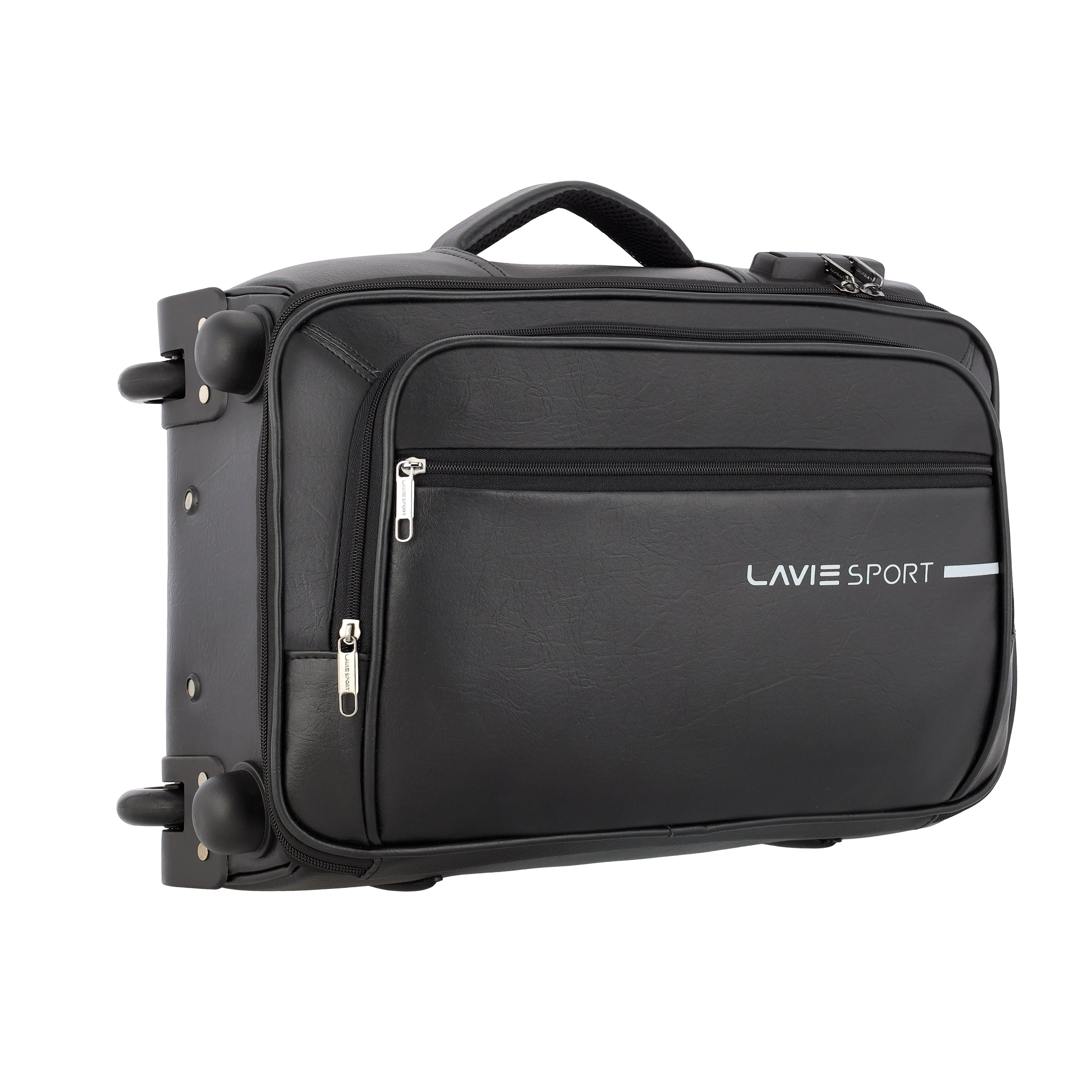 Lavie Sport 45 cms Premium Majestic NV Overnighter Laptop Trolley | Trolley Bag Black