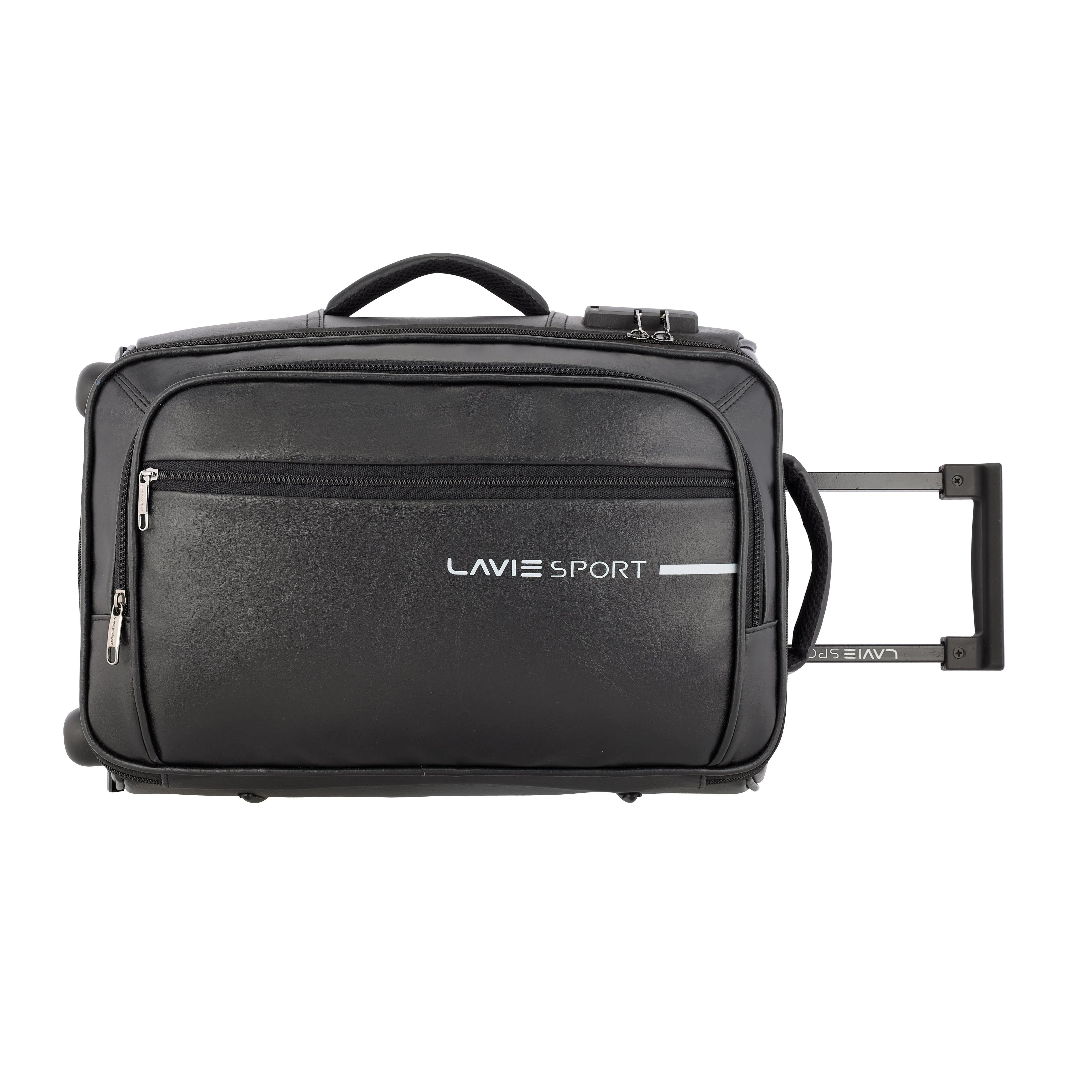 Lavie Sport 45 cms Premium Majestic NV Overnighter Laptop Trolley | Trolley Bag Black