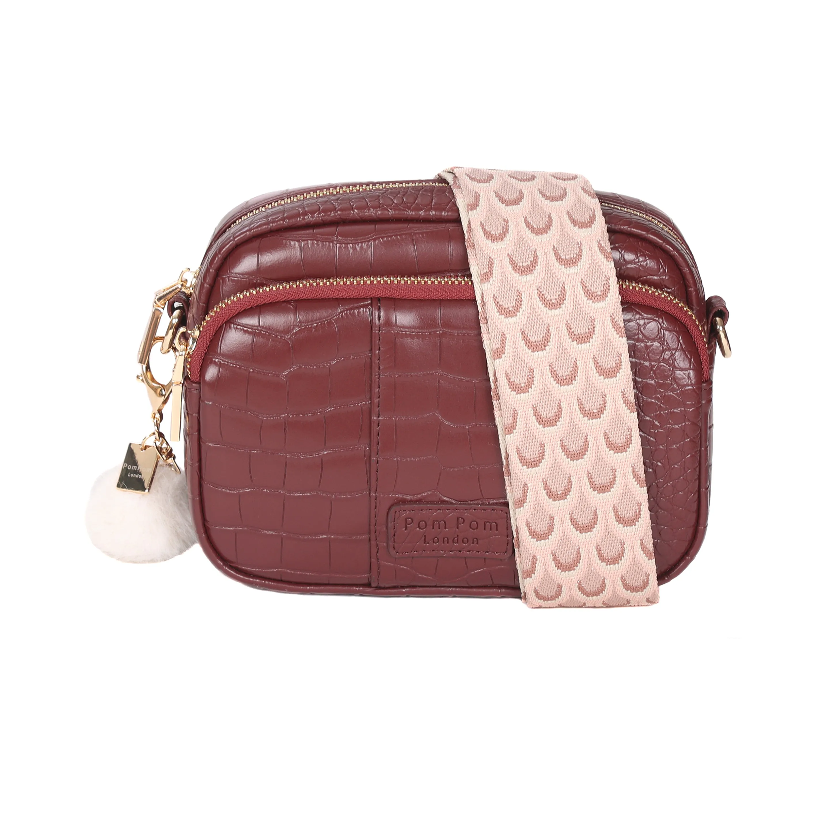 Mayfair Bag Croc Wine & Accessories