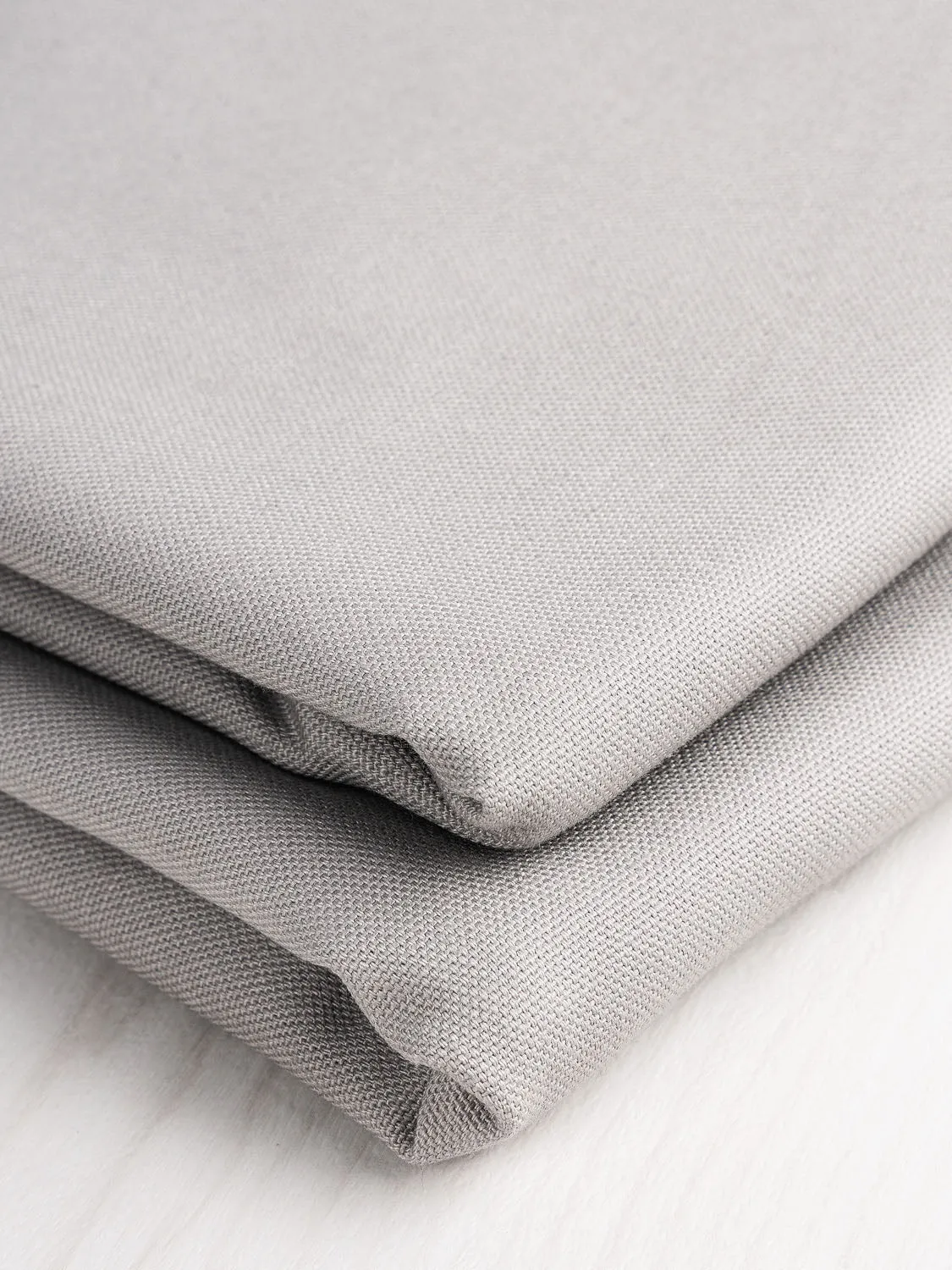 Midweight Core Collection Organic Cotton Canvas - Dove Grey - Swatch