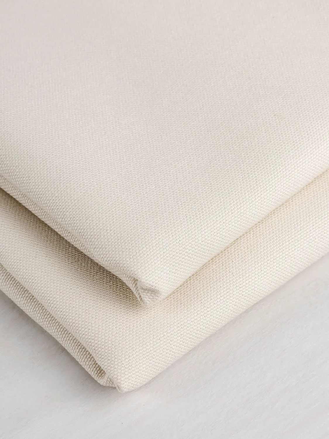 Midweight Core Collection Organic Cotton Canvas - Marshmallow - Swatch