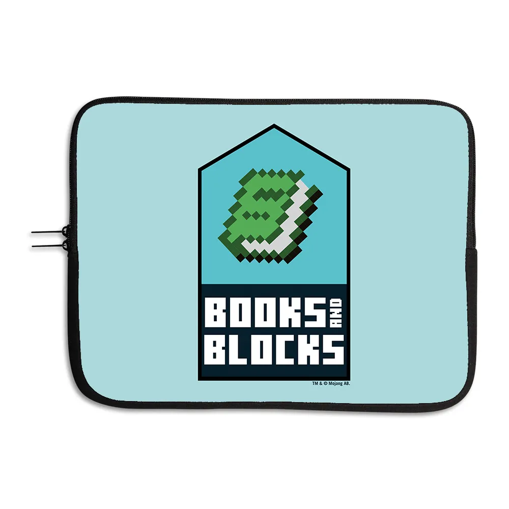 Minecraft Books and Blocks Neoprene Laptop Sleeve