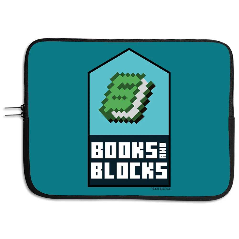 Minecraft Books and Blocks Neoprene Laptop Sleeve