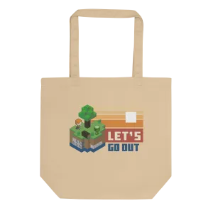 Minecraft Let's Go Out Tote Bag