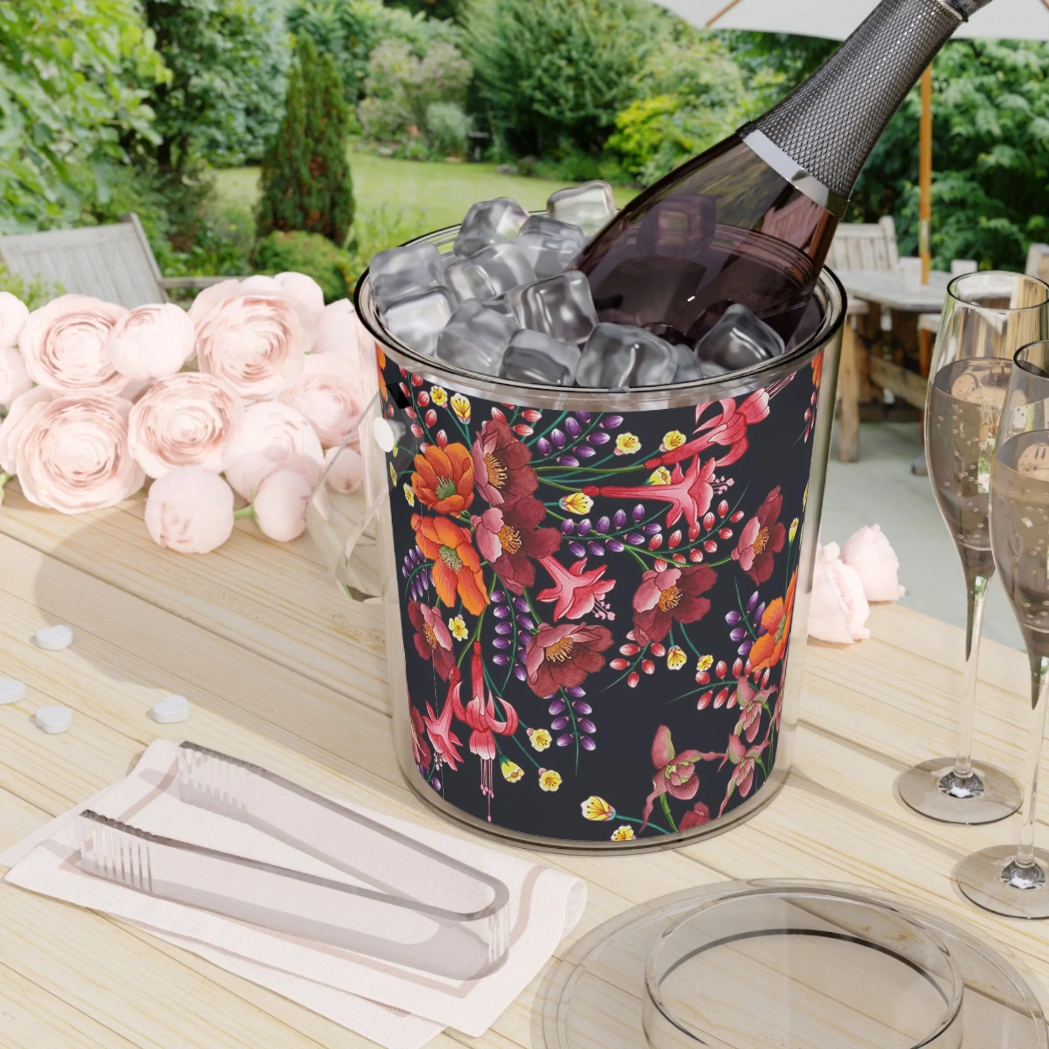 Moonlit Meadow Ice Bucket with Tongs