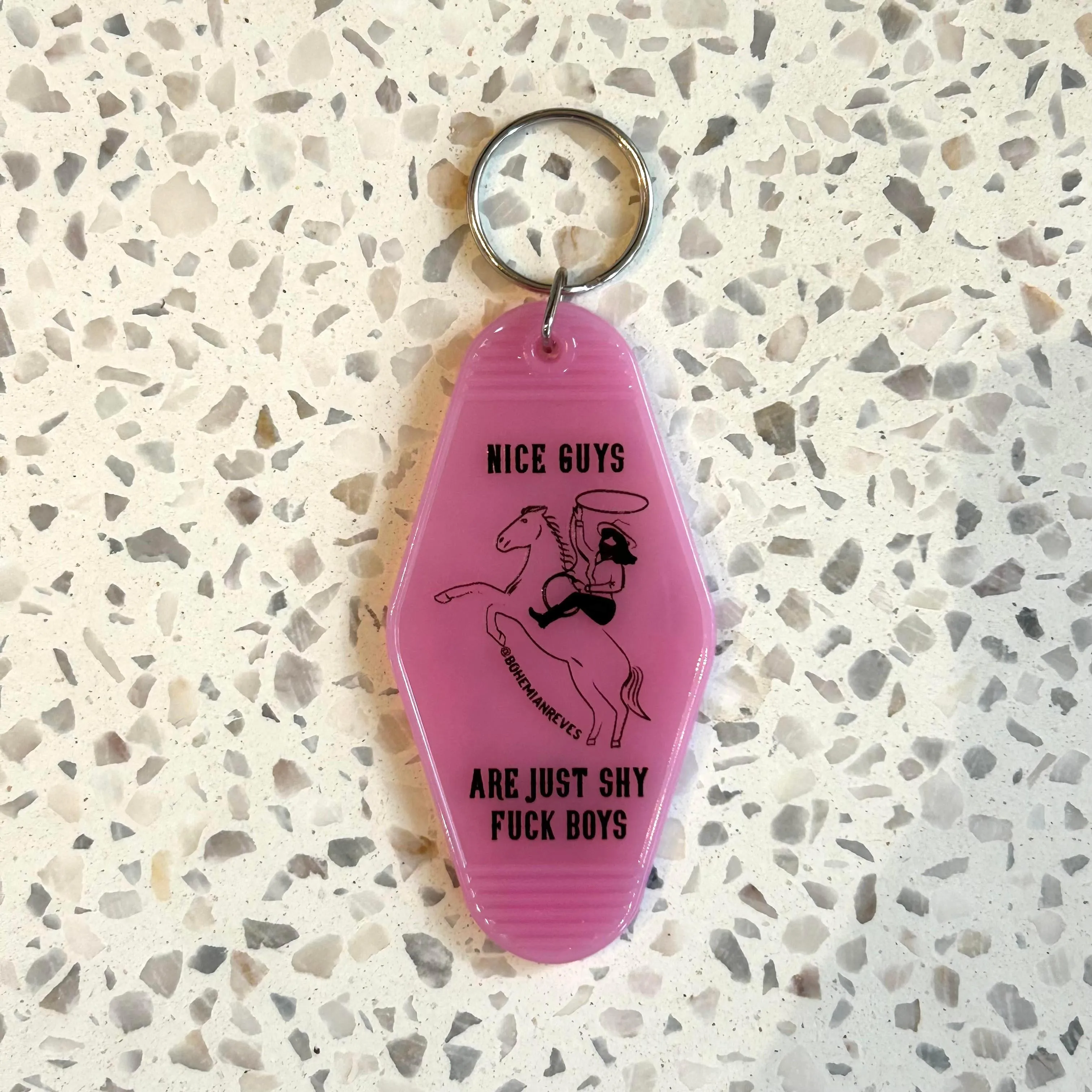 Nice Guys Shy Fuck Boy Keychain