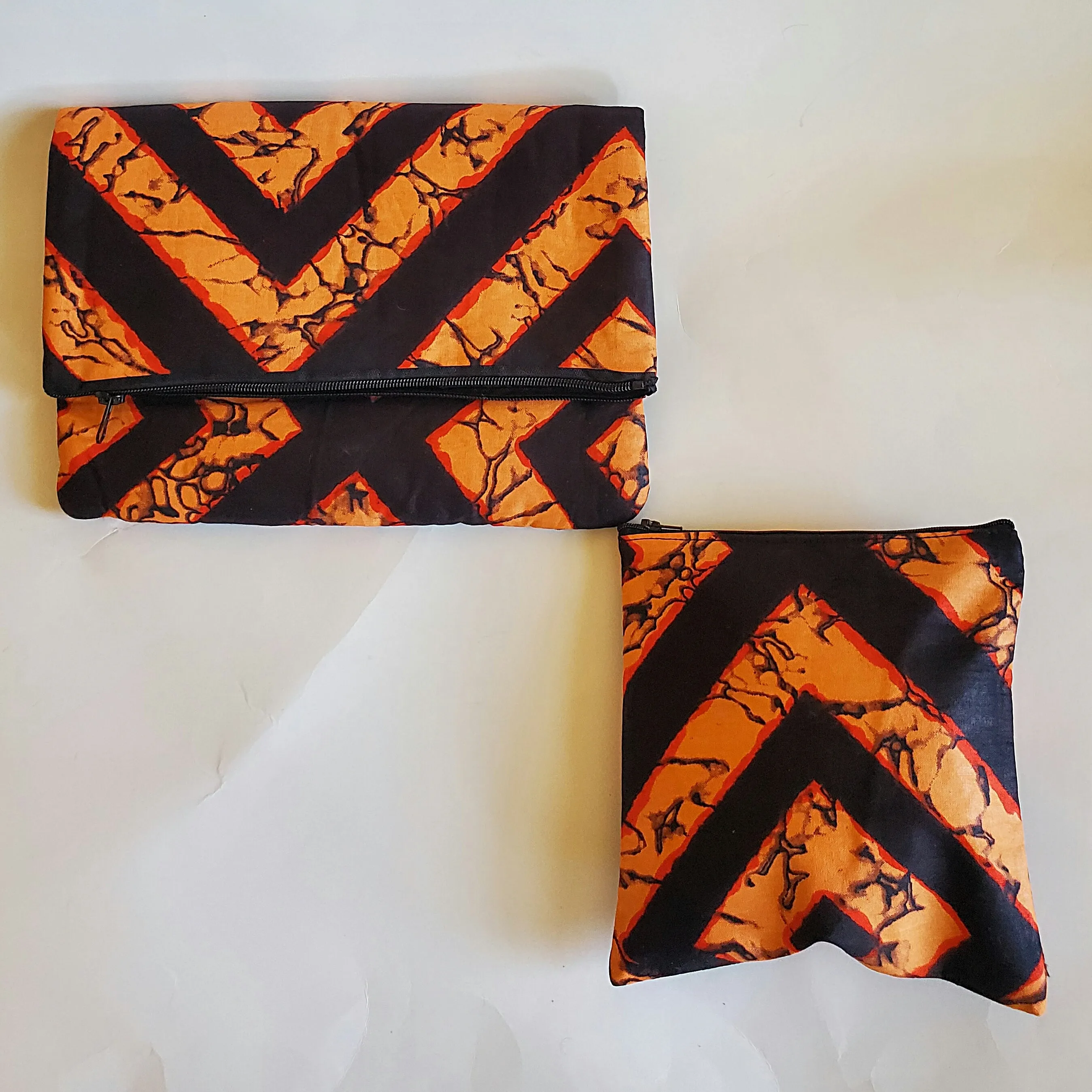 Orange Burst Vedazzling Clutch