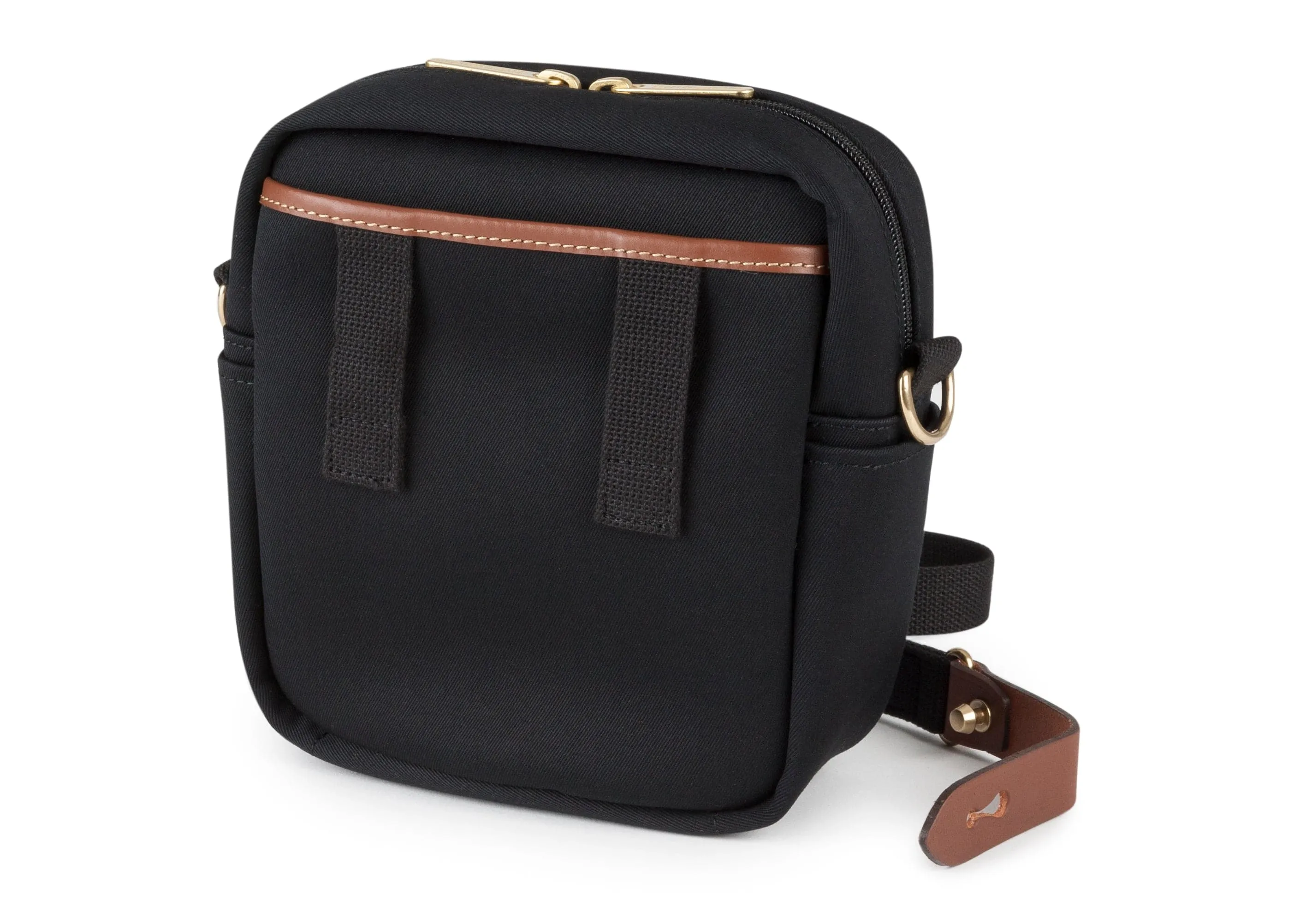 Pola Stowaway - Black Canvas / Tan Leather