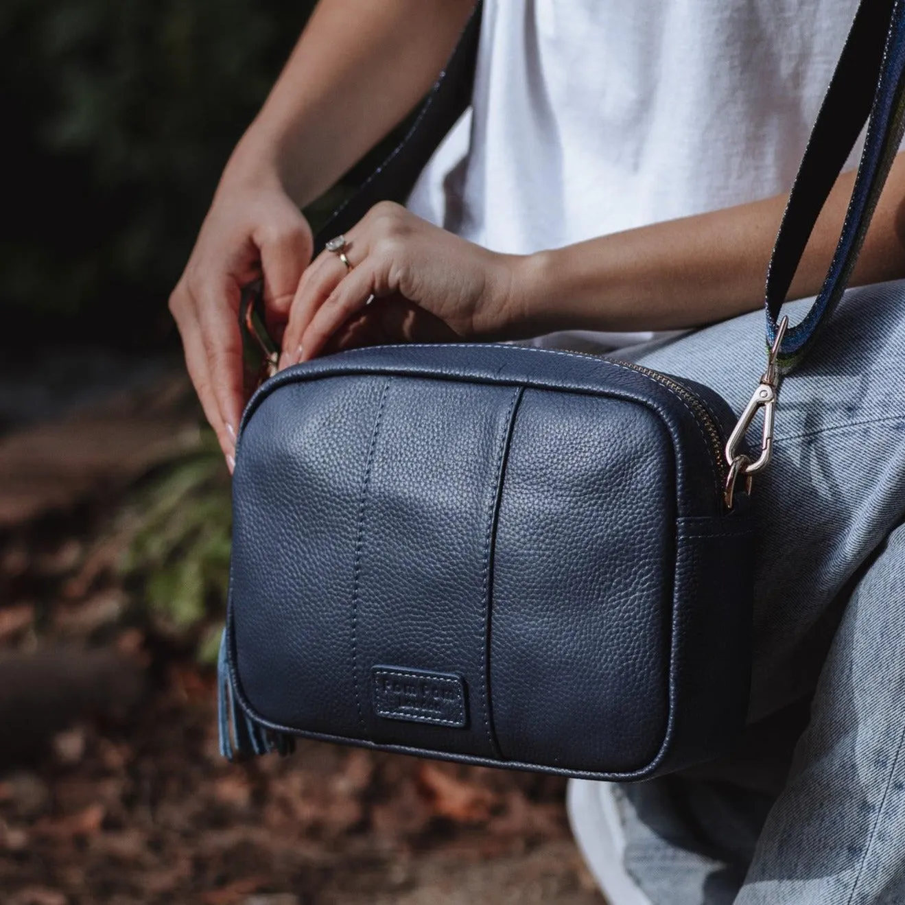 Pom Pom London City Bag Navy