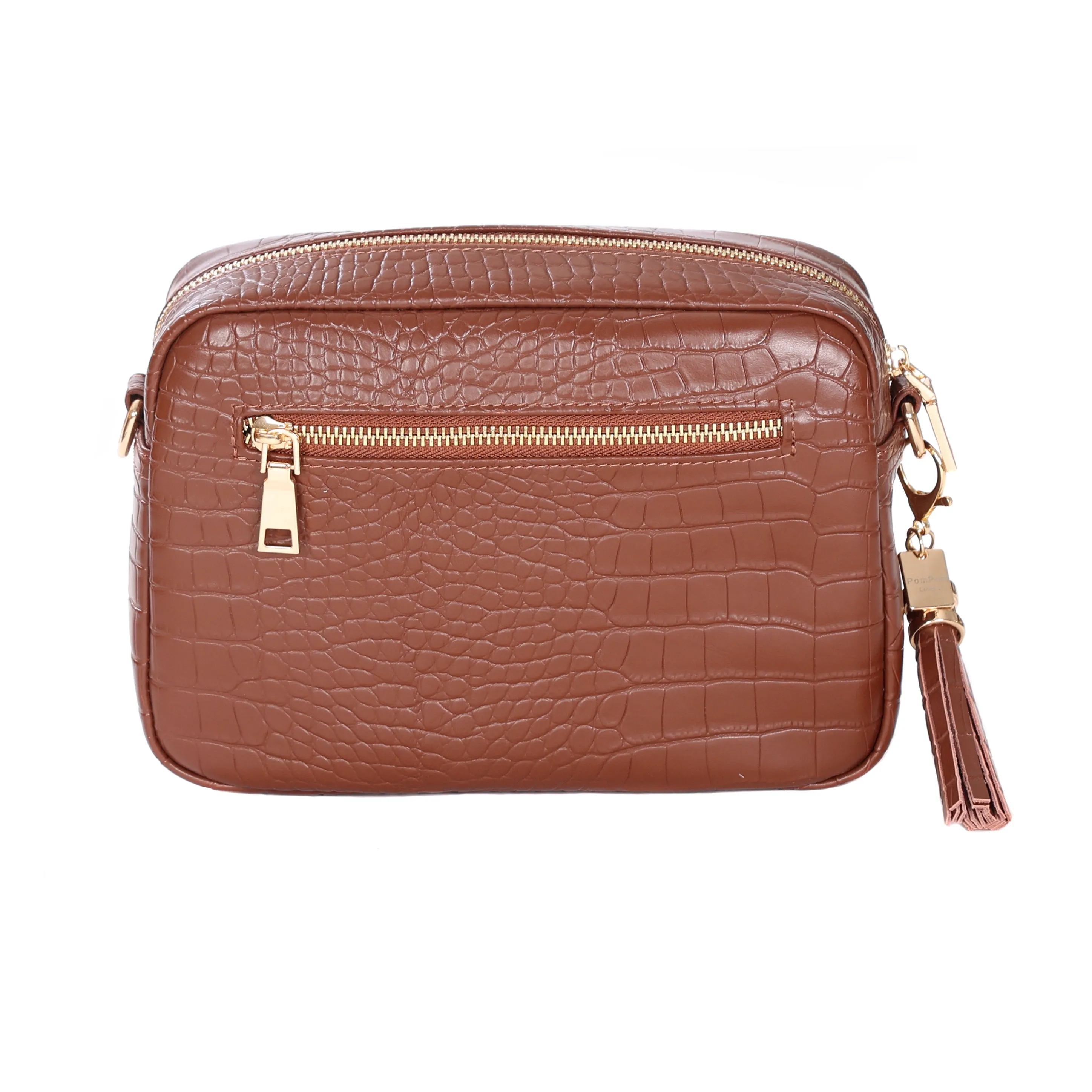 Pom Pom London City Croc Bag Chestnut