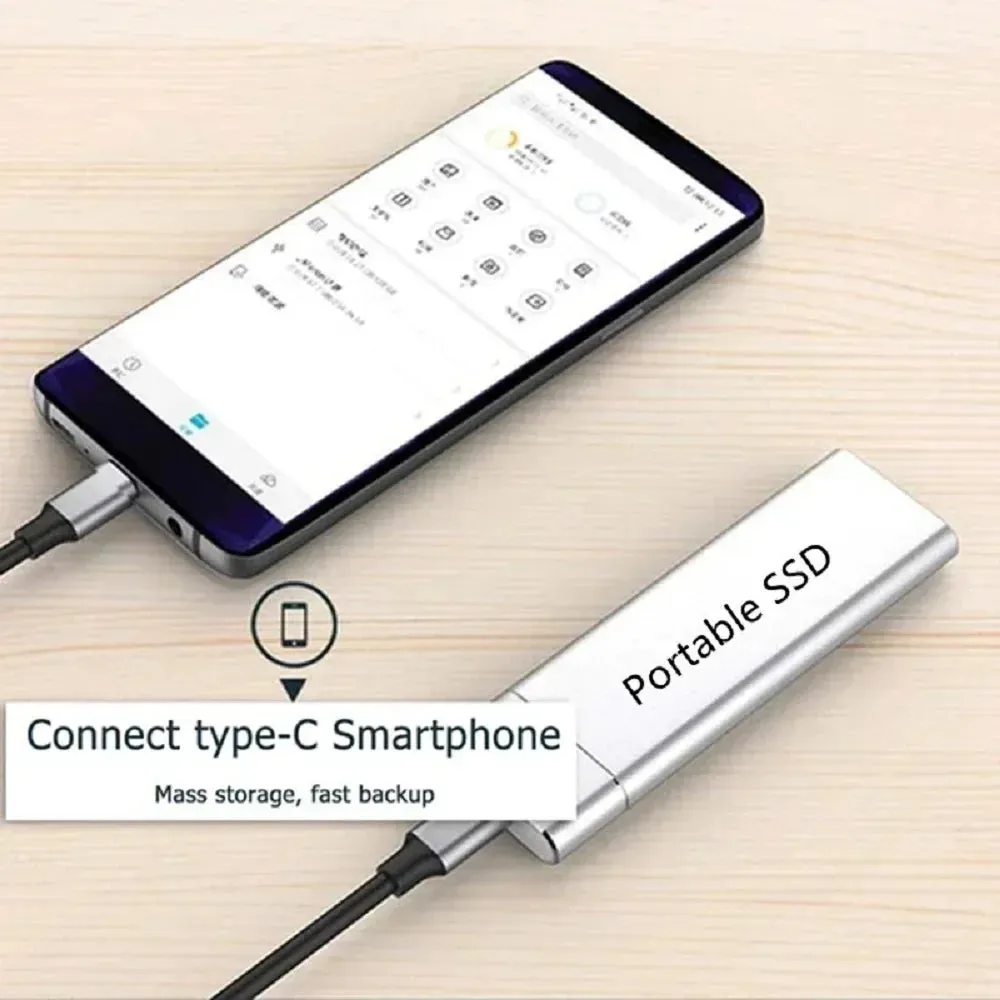 Portable  External Storage SSD 1TB High-speed Mobile Storage Drive