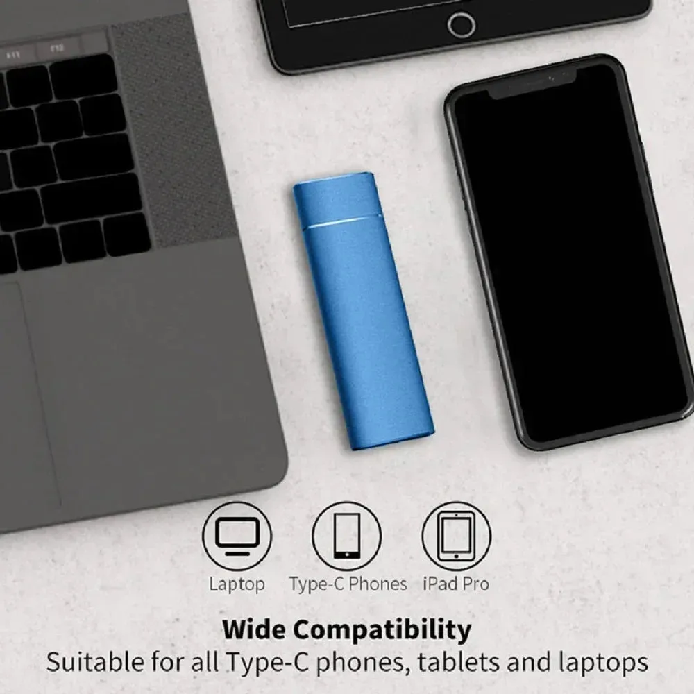 Portable  External Storage SSD 1TB High-speed Mobile Storage Drive