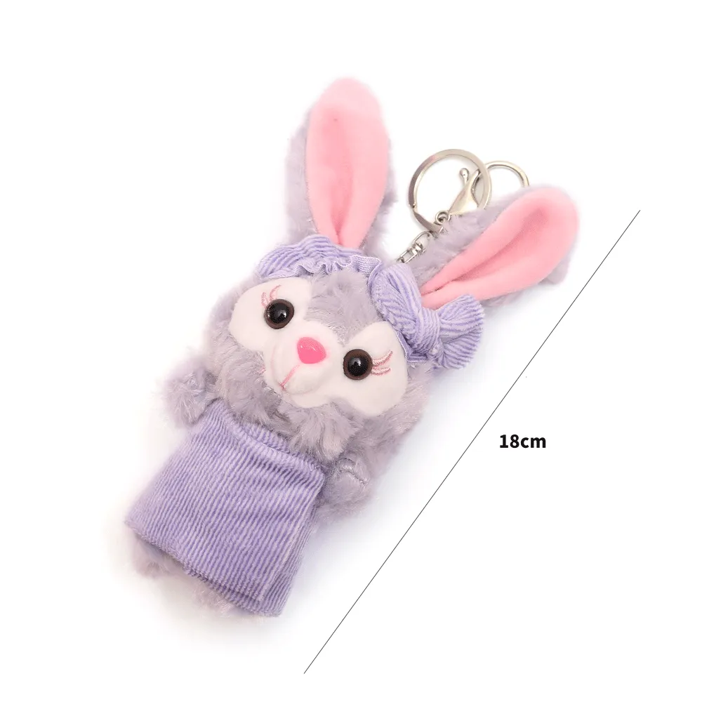 Pretty rabbit in a very unique style keychain