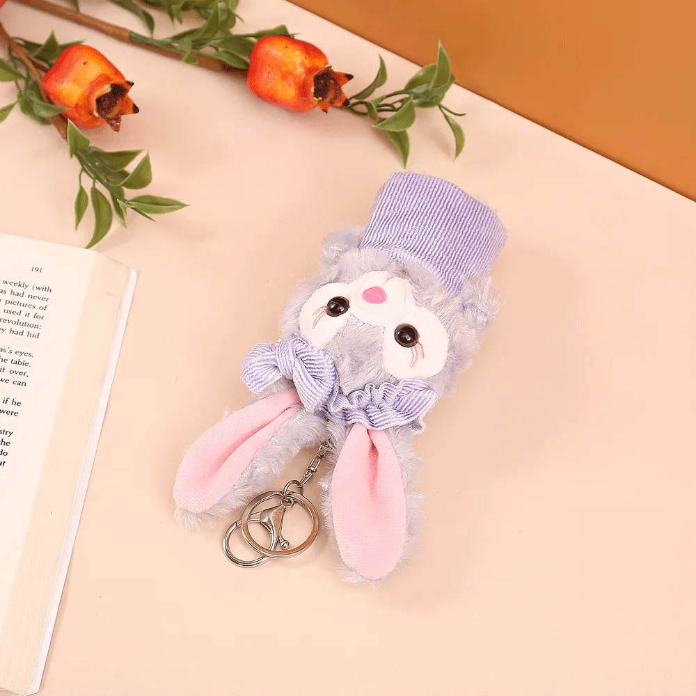 Pretty rabbit in a very unique style keychain