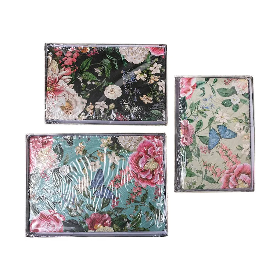 "Flowers" Foldable Storage Boxes - 3 Pieces