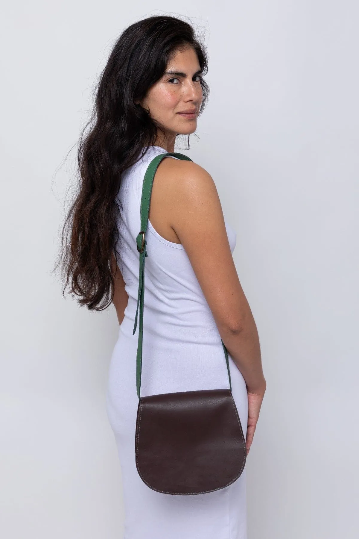 RLH3453 - Classic Leather Saddle Bag