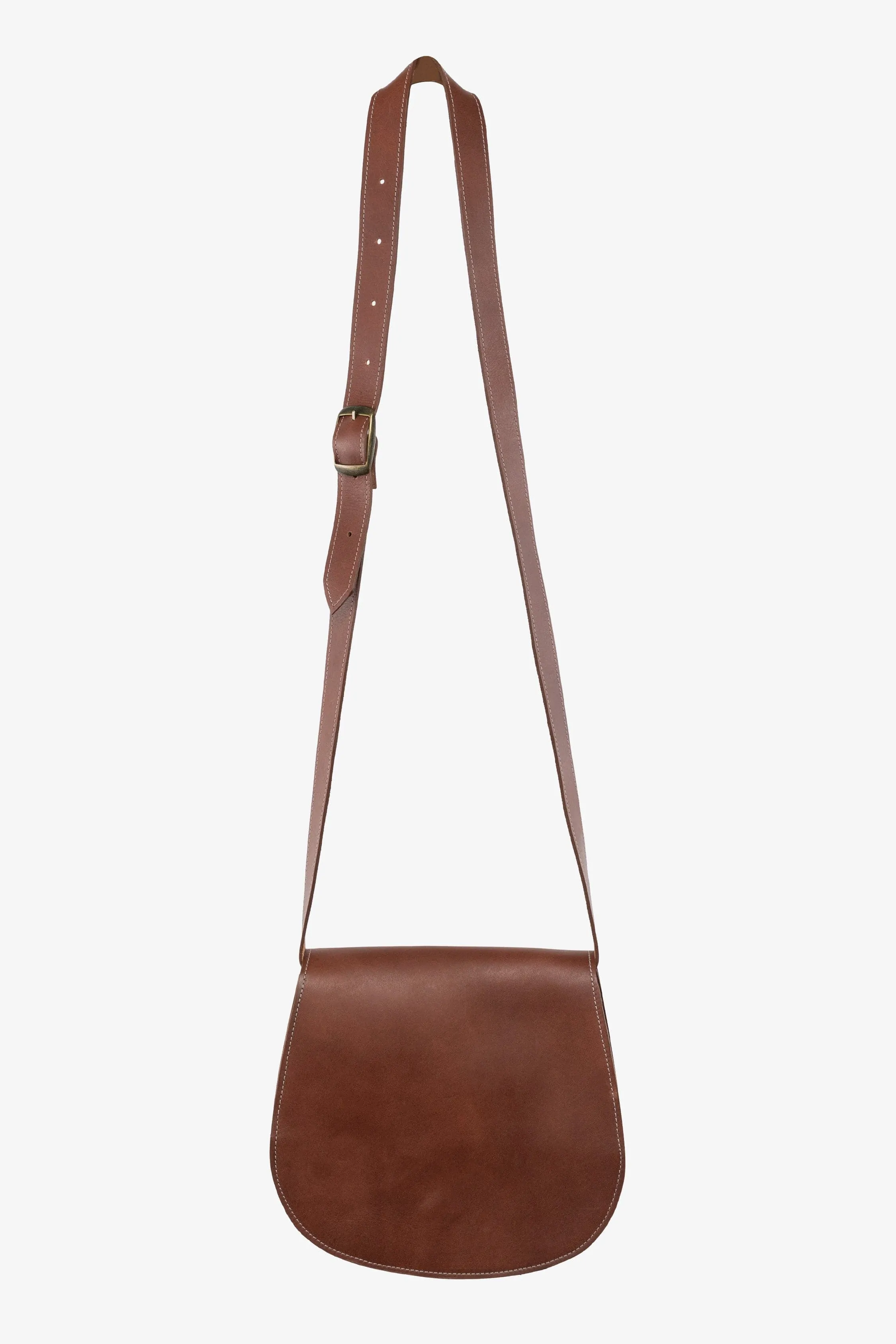 RLH3453 - Classic Leather Saddle Bag