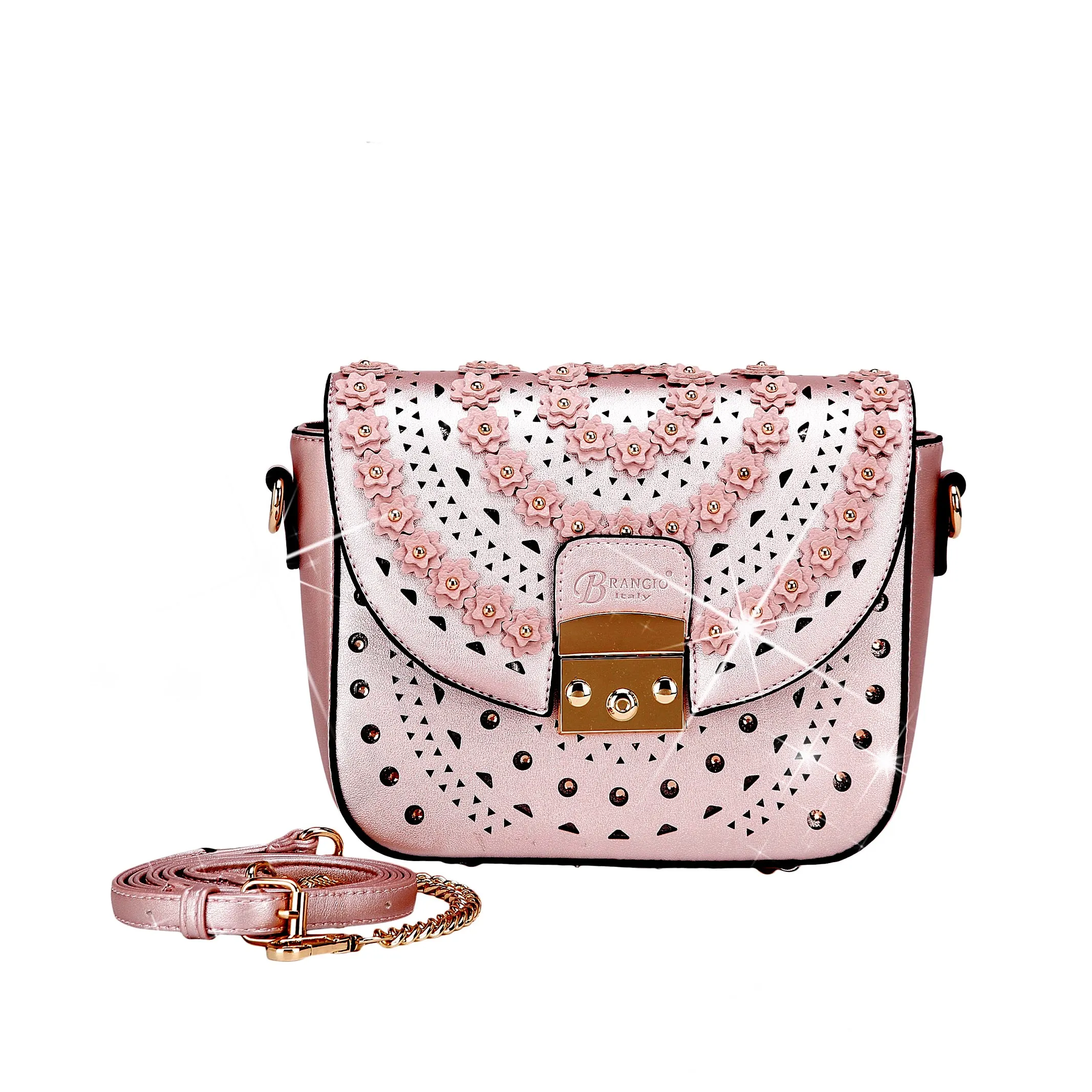 Rosè Celestial Star  Crystal Designer Crossbody Bag