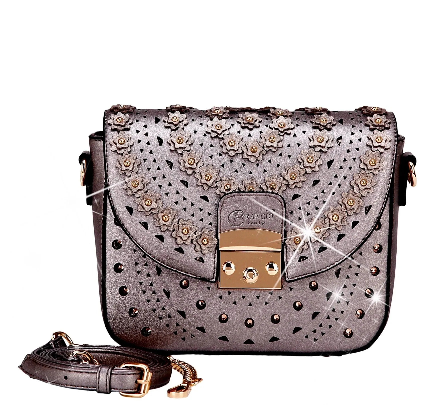 Rosè Celestial Star  Crystal Designer Crossbody Bag