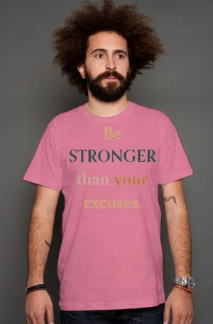 SMF BE STRONGER Raspberry Heather T-shirt