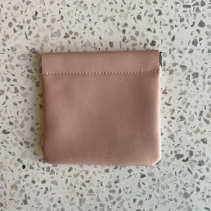 Snap Vegan Leather Wallet Pouch