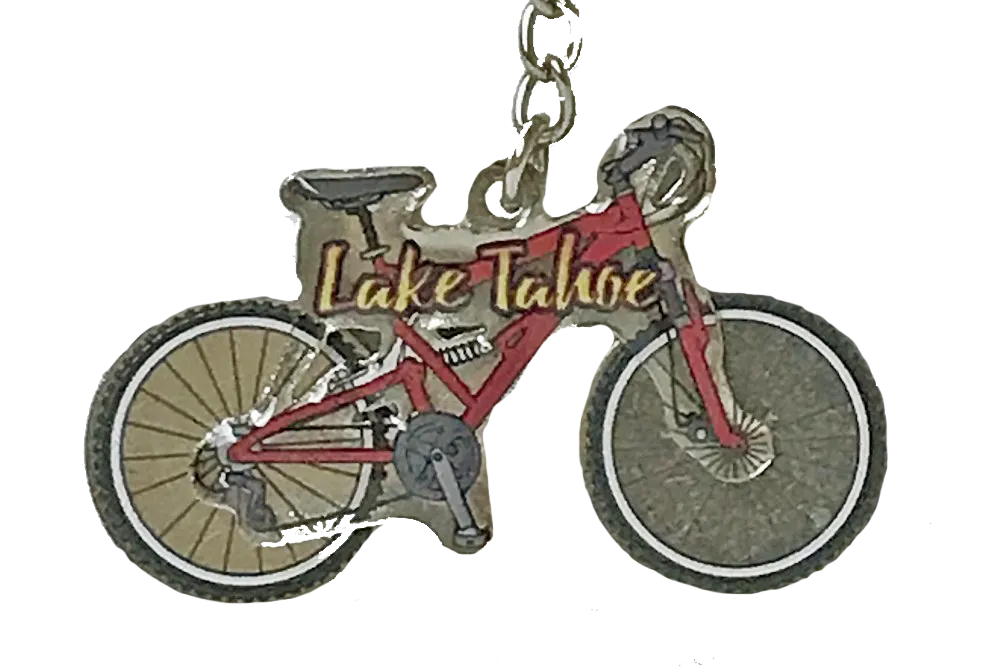 Souvenir Keychain Mountain Bike, Lake Tahoe