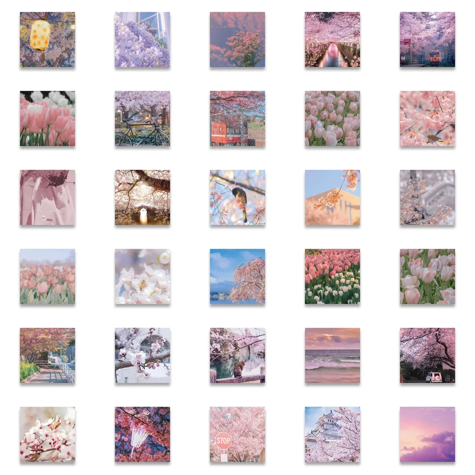 Spring Wallpaper Decorative Stickers Pack