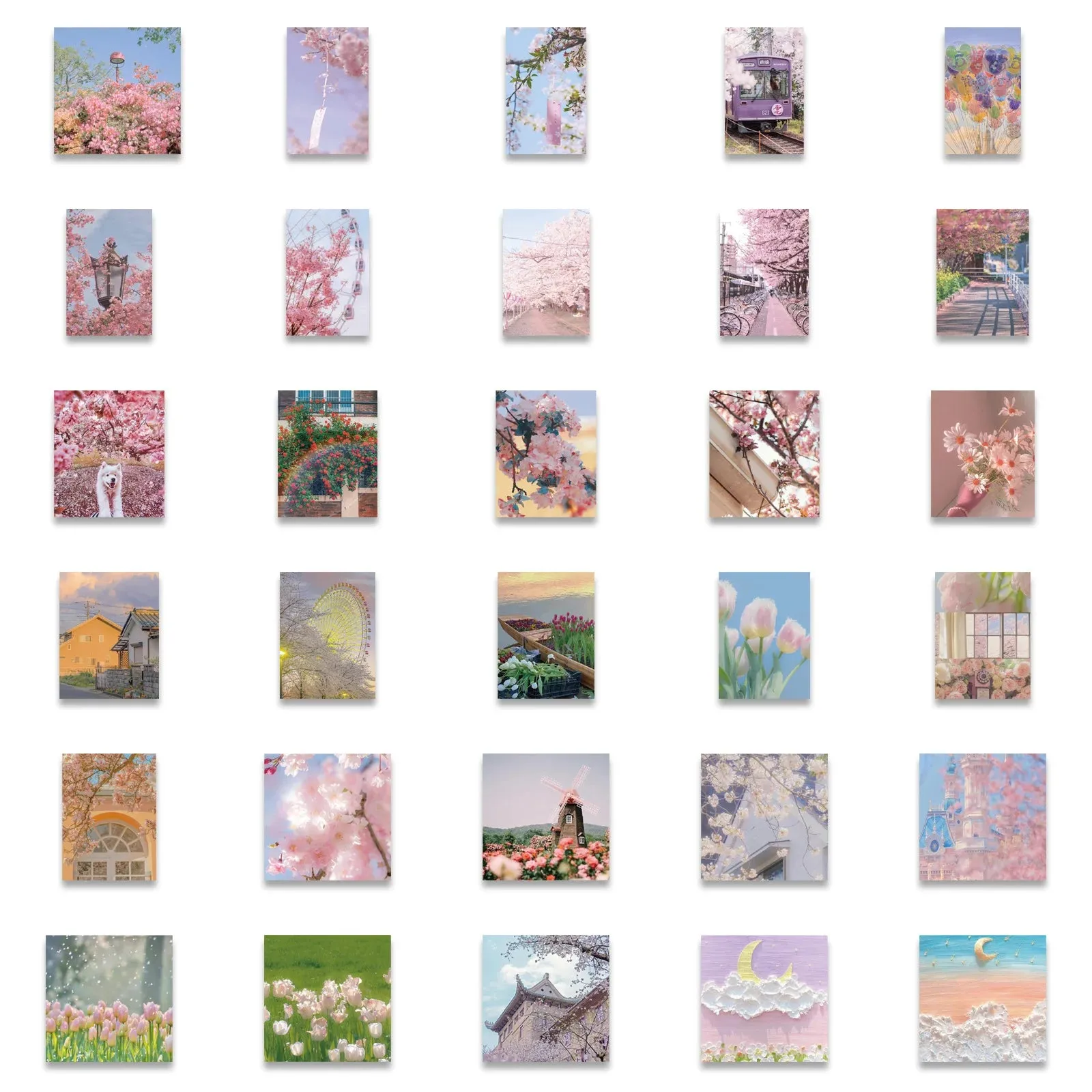 Spring Wallpaper Decorative Stickers Pack