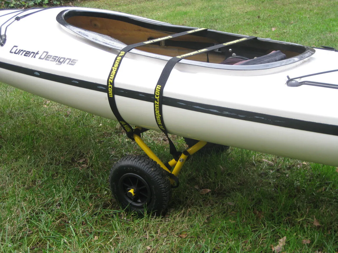 Stowable Kayak Dolly | Airless Cart for Lightweight Kayaks