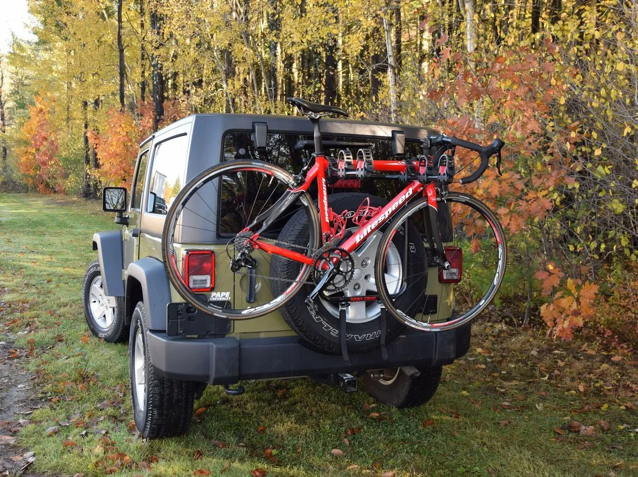 SUV Spare Tire Bike Rack | Holds 3 Bikes