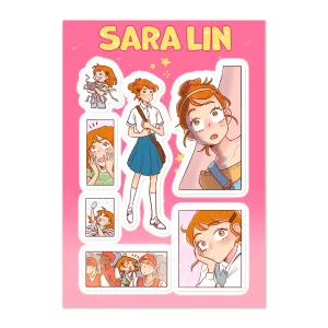 THE KISS BET - SARA LIN STICKER SHEET