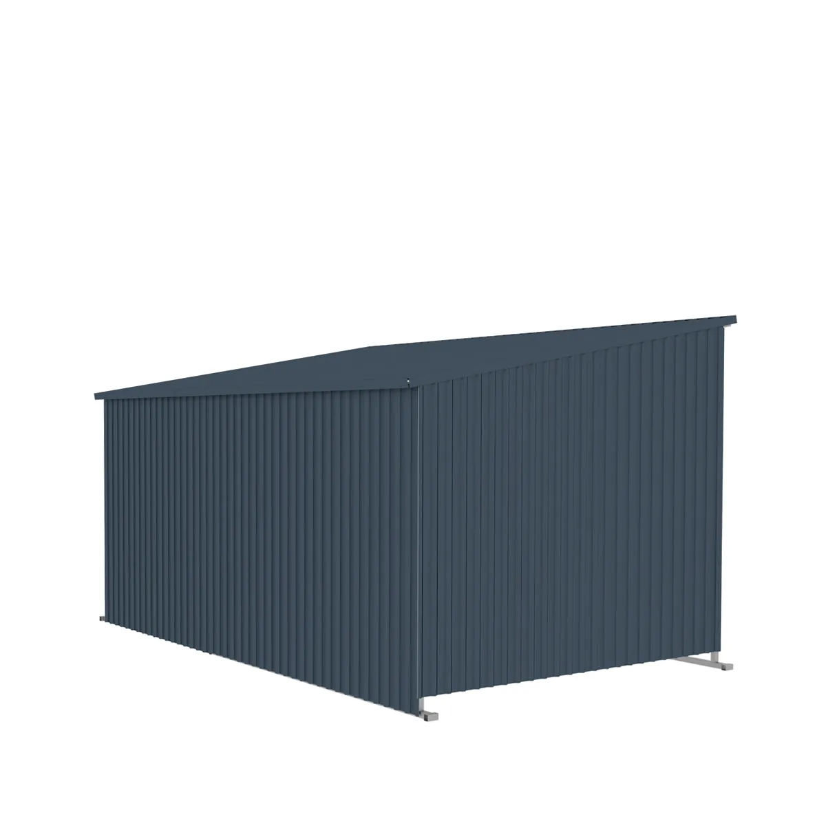 TMG Industrial 12’ x 20’ Galvanized Metal Livestock Shed, 240 Sq-Ft, 27 GA Corrugated Panels, Sliding Skid Mount, TMG-MSL1220