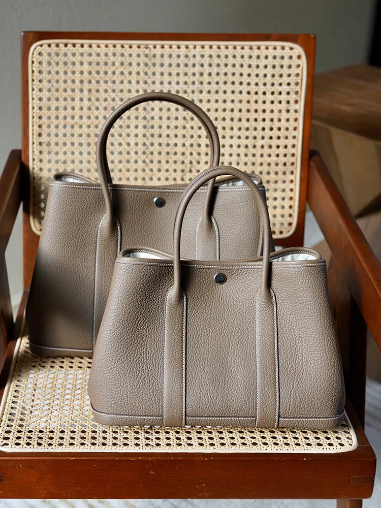 Togo Leather Tote Handbag