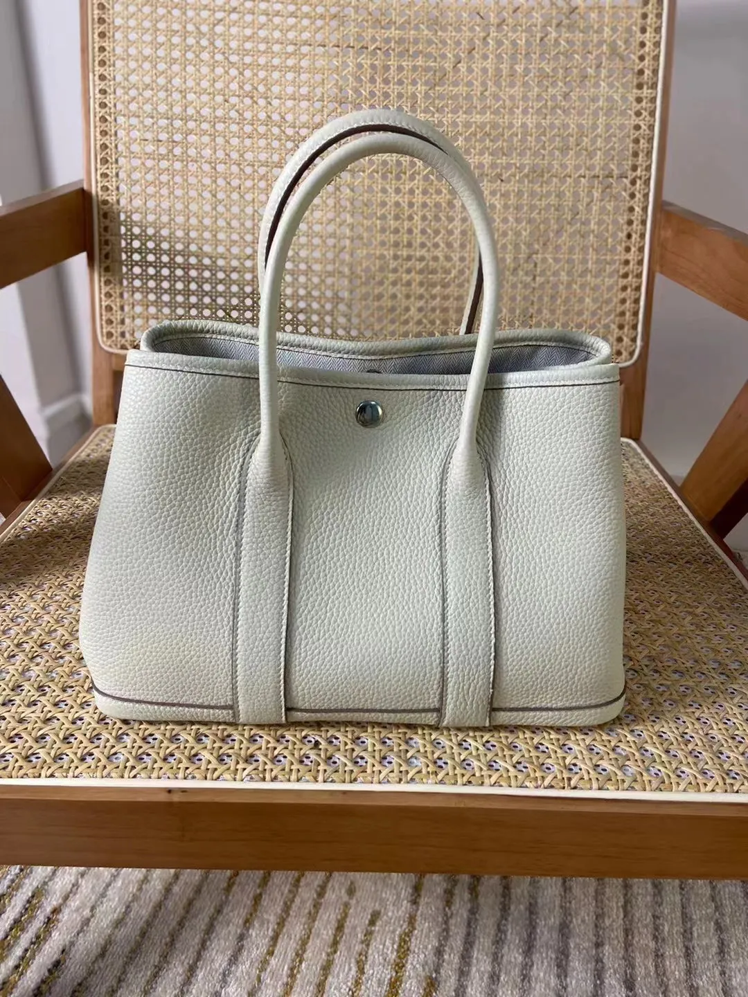 Togo Leather Tote Handbag