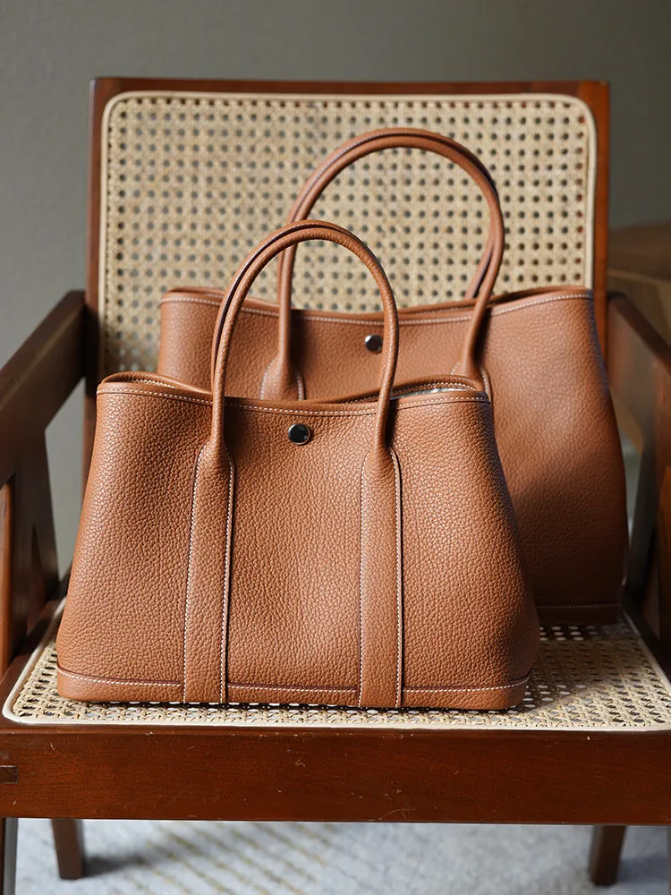 Togo Leather Tote Handbag