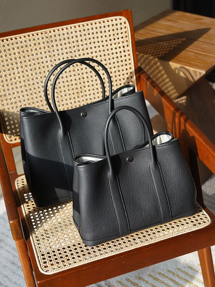 Togo Leather Tote Handbag