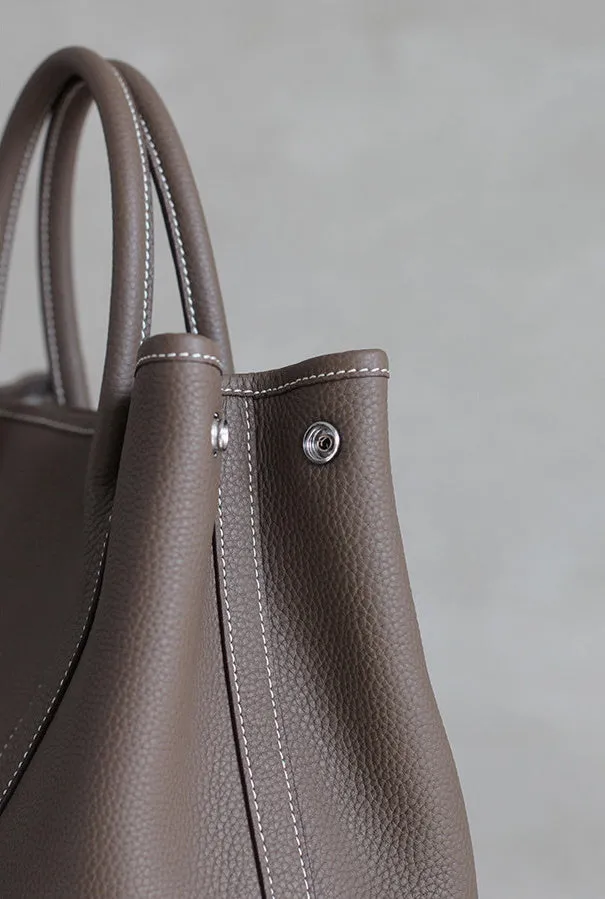 Togo Leather Tote Handbag