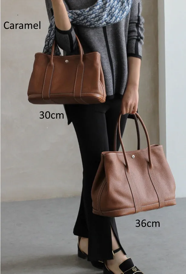 Togo Leather Tote Handbag