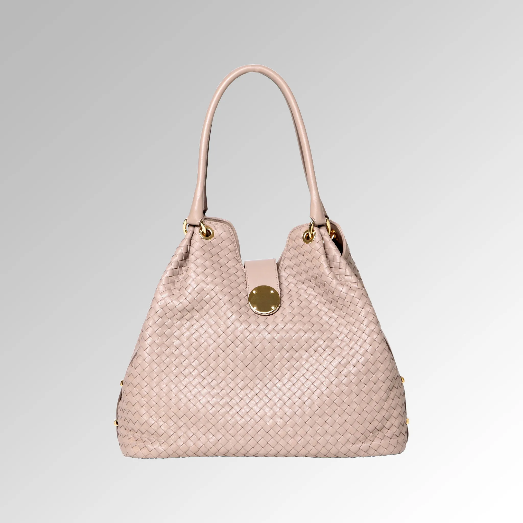 WOVEN NAPA LEATHER HOBO